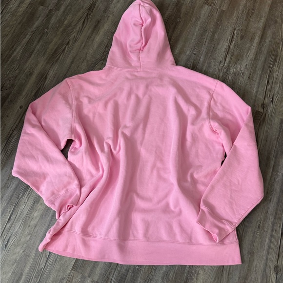 Vibrant Pink Oversized Hoodie Sweatshirt - Picture 3 of 5